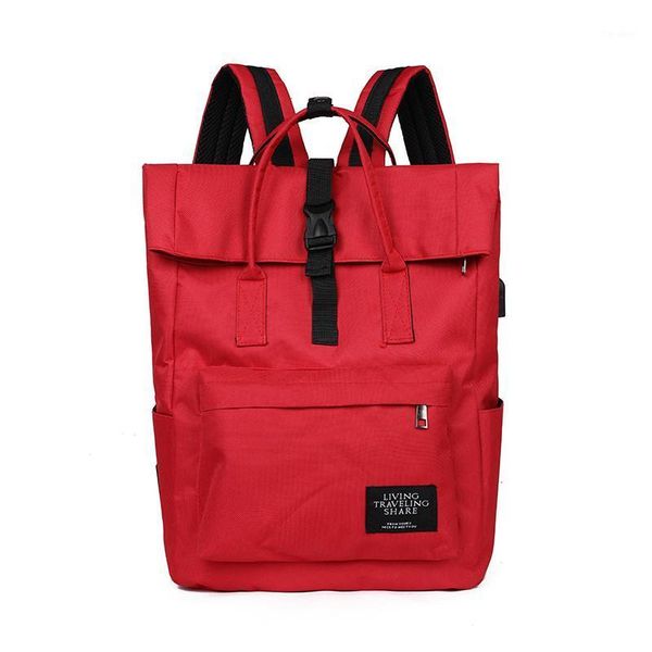 

new usb interface women backpack men travel bag nylon school bags for teenage girls boy large capacity backpack laprucksack1