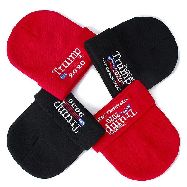 

trump 2020 cotton casual beanies for men women knitted winter hat solid color hip hop skullies hat cap dropshipping wmtrdq xhlove