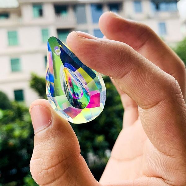 

ab color hanging crystals prism pendants suncatcher for windows decoration chandelier parts accessories diy home wedding decor h wmtoae