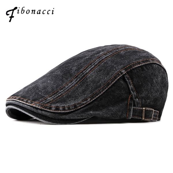 

fibonacci new washed do the old men newsboy hat retro cabbie ivy flat cap spring summer patchwork newsboy caps 201216, Blue;gray