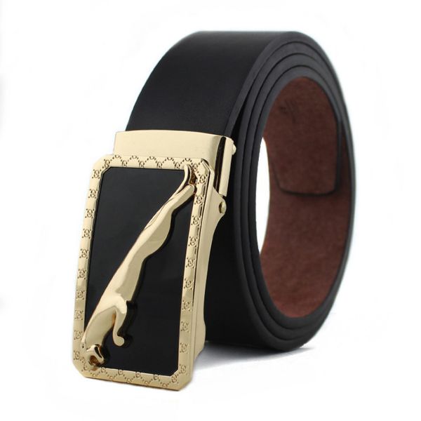 

new men's roller toothless leather youth old-fashioned ball belt smooth buckle belts for men luxury designer brand, Black;brown