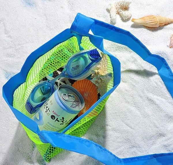 

wholesale- applied enduring children sand away beach mesh bag children beach toys clothes towel bag baby toy collect sqctmw toys2010