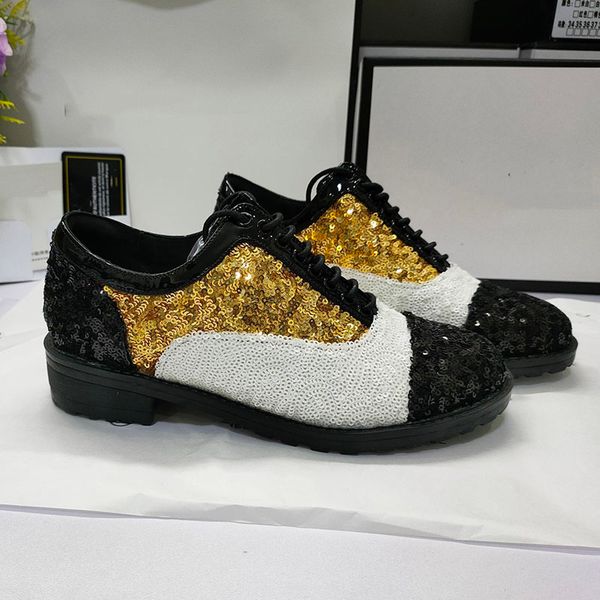 

new royal princess sneakers women channel martin boot shimmer chaussures glitter reflection boots vintage luxurys designers casual shoes, Black