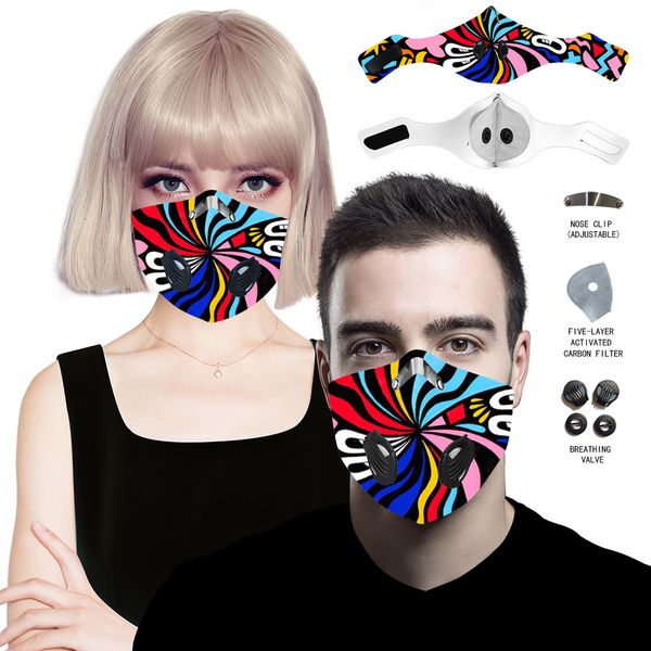 

both fashionable cycling protection printing breathable for men and women role playing personality cotton mask