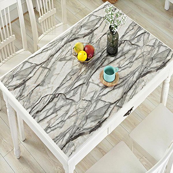 

hazy pvc скатерть водонепроницаемый прямоугольник таблицы настольный мраморный узор столовая ткань для стола журнал столовая кухня для кухни