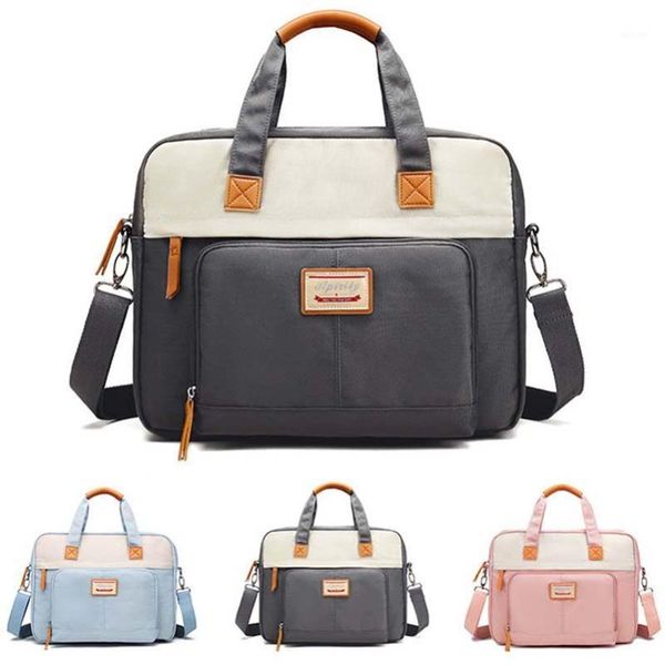 

briefcases women's bag for documents lap15 inch briefcase shoulder bags waterproof oxford women office work handbags1