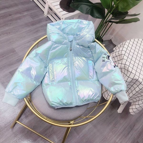 

baby down jacket boy's korean jacket 2020 new foreign style 1-3-year-old children's thickened warm winter clothing trend, Blue;gray
