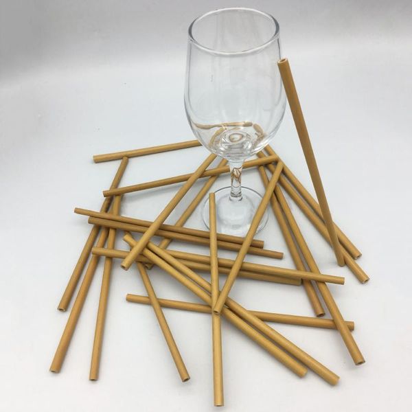 

10pcs/set natural bamboo straw reusable drinking straws with case + clean brush eco-friendly bamboo straws