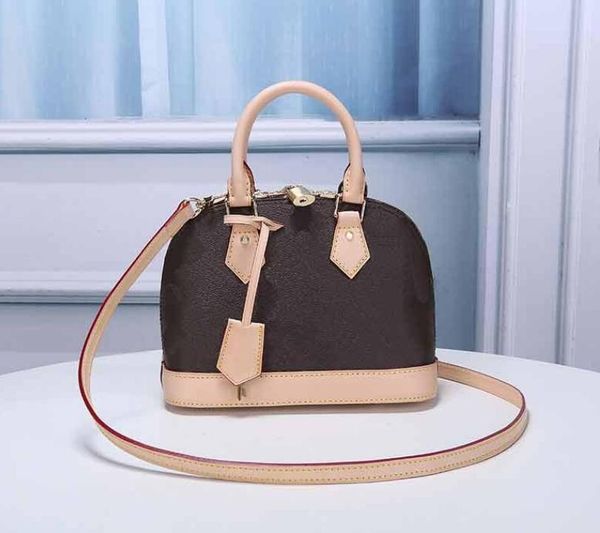 

2021 new alma bb shell bag genuine leather shoulder bags classic ipe women famous brand designer handbags check bag