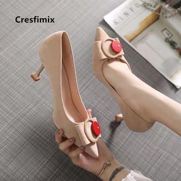 

dress shoes cresfimix women classic pointed toe heel for office ladies casual party night club stiletto c57641, Black