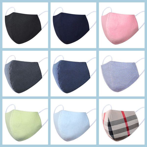 

masks reusable face washable cotton breathable anti dust pm2.5 dustproof designer mask 10styles rra3066