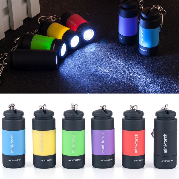 

lamp light 2019 led new flashlight key chains pocket keychain mini torch waterproof, Silver
