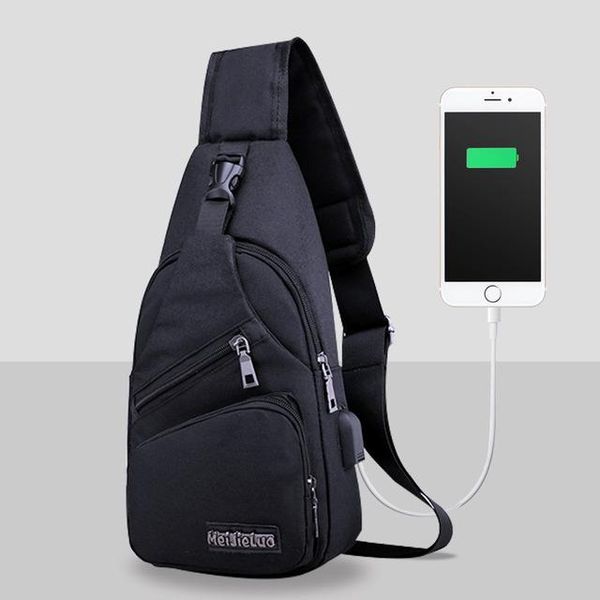 

мужские повседневные многофункциональные водонепроницаемый crossbody travel slining bage bag phunge usb charge поездка в интерьере на молнии