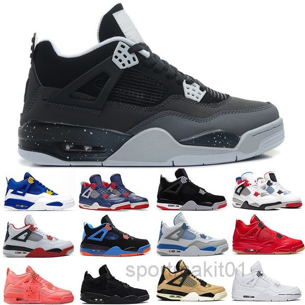 

wholesale 4s men basketballs shoes 4 fire red university blue pine green white cement lemon venom womens trainers sports sneakers hj3n