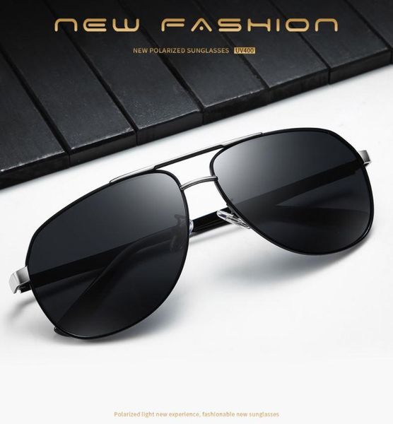 

2020 new classic sunglasses for men uv protection drivers driving sunglasses metal polarized, White;black
