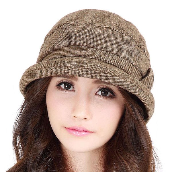 

small curled beret women's spring and winter fashion korean version autumn fisherman's hat 683 yi pigeon