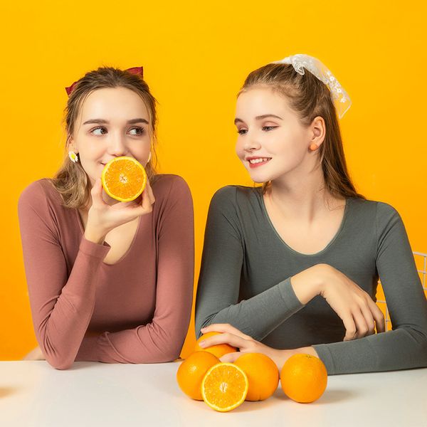 

good quality vc fresh women's clothing warm underwear autumn and winter low collar clothes thin autumn clothes spring seasons, Black;pink