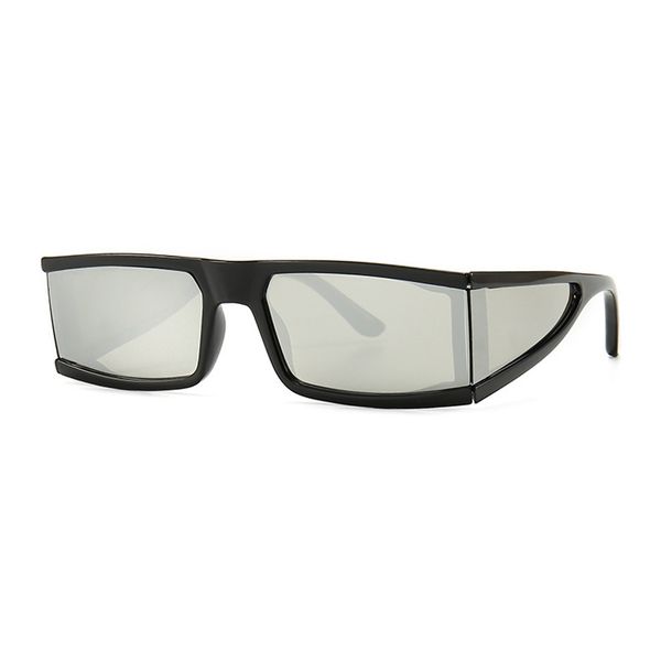 

sichuan chengdu personalized narrow frame hip hop street shooting sunglasses for men and women, White;black