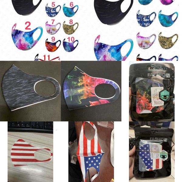 

tie-dye printed mask camouflage face summer fashion breathable dustproof protective ygtq