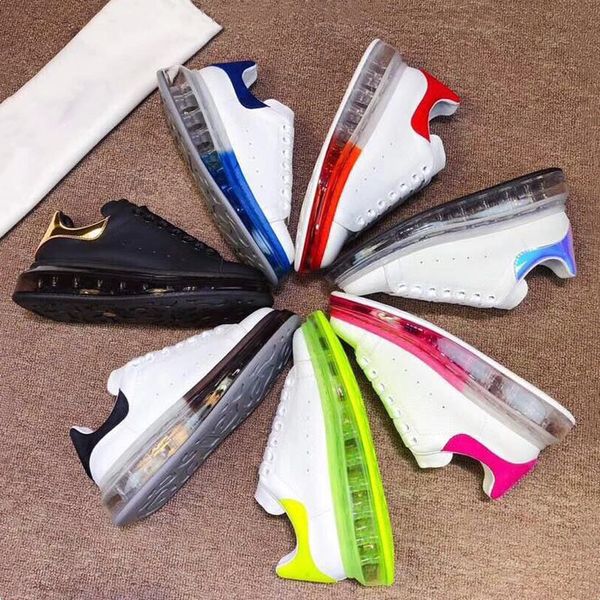 

2021 leather sneakers oversiezd espadrilles men women flats cushioed espadrille flat white black platform cushion sole casual shoes