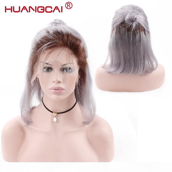 

short bob wigs for women brazilian straight re-colored remy lace front human hair wigs pre plucked with baby hair, Black