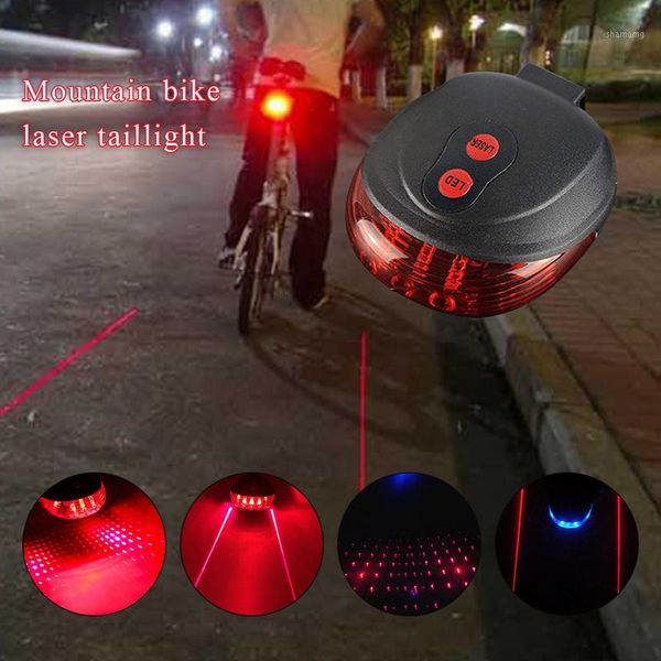

bike lights bicycle laser led flashing lamp tail light rear cycling safety warning modes1