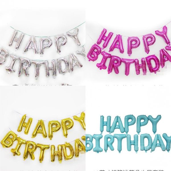 

helium balloon happy birthday alphabet balloons set children birthday party decorative balloon birthday wedding decorations supp 14 j2