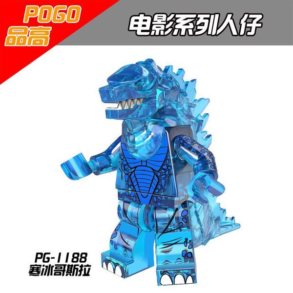 

godzilla's movie series block toy dinosaur monsters animal figures building block stitching children kids toys for gifts