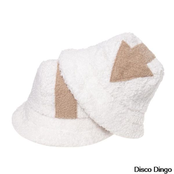 

wide brim hats appa bucket arrow fisherman hat winter men and women thickened warm plush basin, Blue;gray