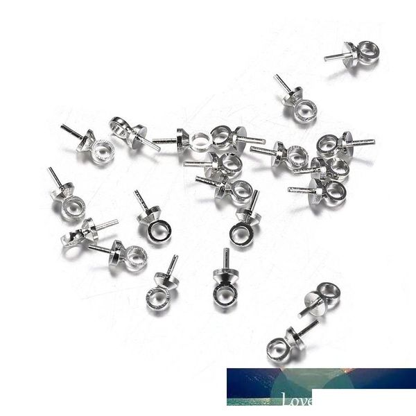 

100pcs/lot 6*3mm pin bead caps silver color end crimp caps for beads diy jewelry findings making 8xpnf