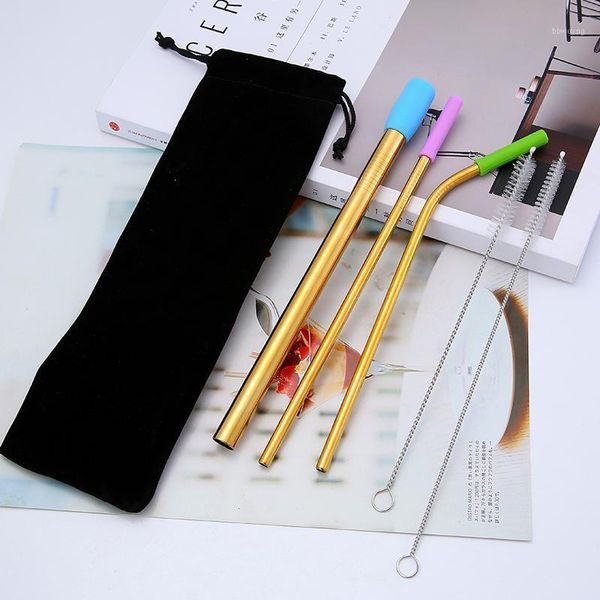

stainless steel straws with silicone tips wholesale eco drinking straws milk1