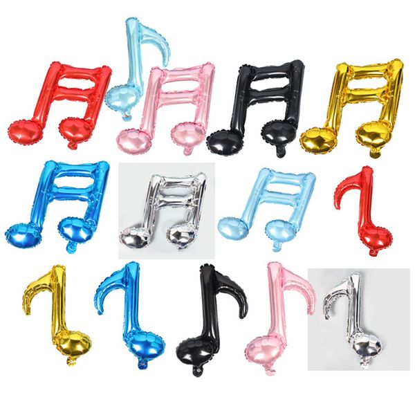

music note foil balloons baby room party decoration wedding birthday supplies