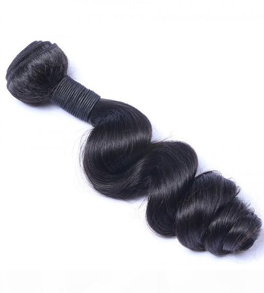 

loose wave human hair products 4 lots 400gr unprocessed hair weave virgin hair bundle, dhl, Black