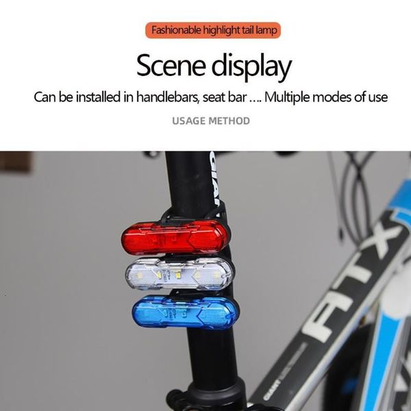 

bike taillight waterproof riding rear led usb charging light