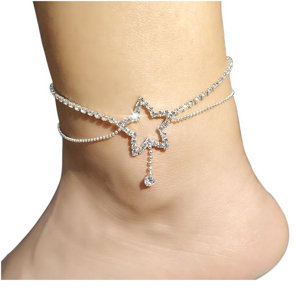 

bractele braclet bracte hrestone pentagram banklet bracte braclet серебряный цвет босиком sandal beach accessoration для женщин wmtxsw, Silver