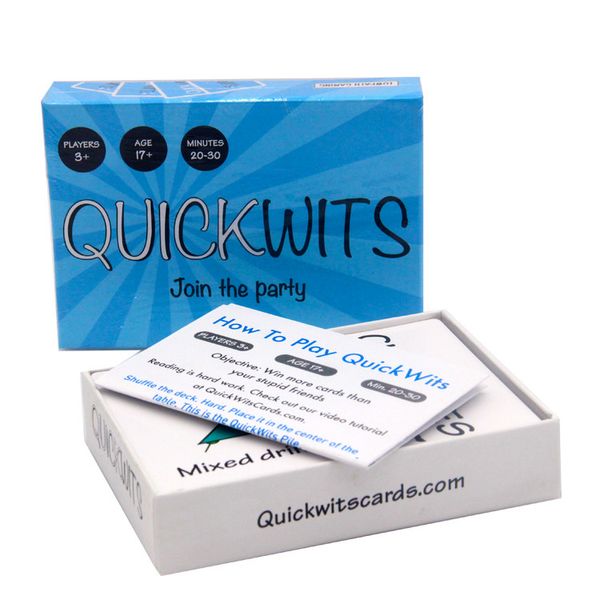 Wholesale QuickWits Party Card Game Un divertente e sociale Adulti Gioco Fast Paced Adult Party Game Trading Games Games
