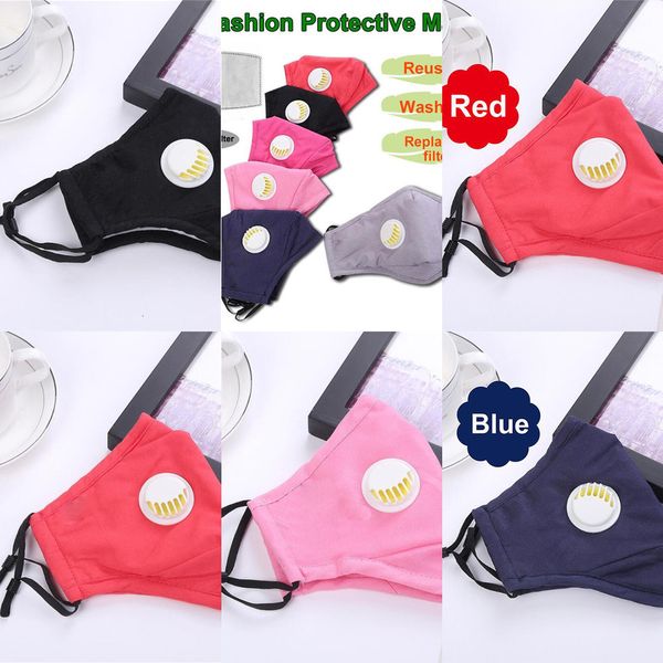 

anti-dust washable reusable respirator with mask 2 carbon filter protective pm2.5 face masks washabjn9