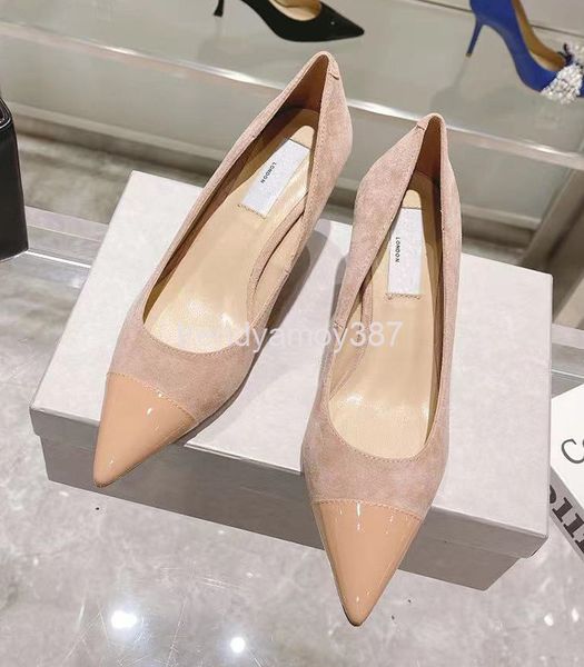 

dress shoes autumn color matching pointed high heels women's shoes wine glass versatile shallow mouth thin business banquet single, Black