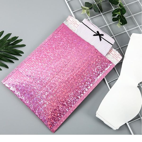

10pcs rose gold metallic bubble mailers foil bubble bags aluminized postal bags gift packaging padded shipping e bbypyw