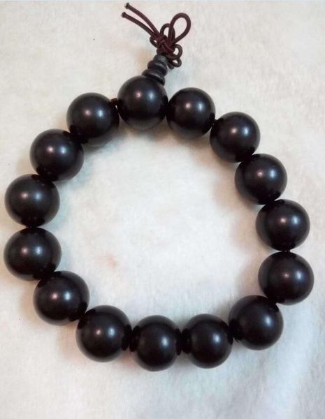 

bracelet 15 mm beaded diameter of b2, Black