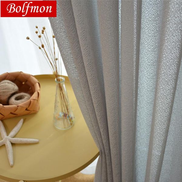 

thicken pure colors classical elegant grey tulle sheer fabric curtain for bedroom living room window decor balcony salon draps
