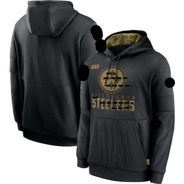 

men women youth pittsburgh new style steeler 2020 authentic sweatshirt salute to service sideline performance pullover hoodie -black, Blue;black