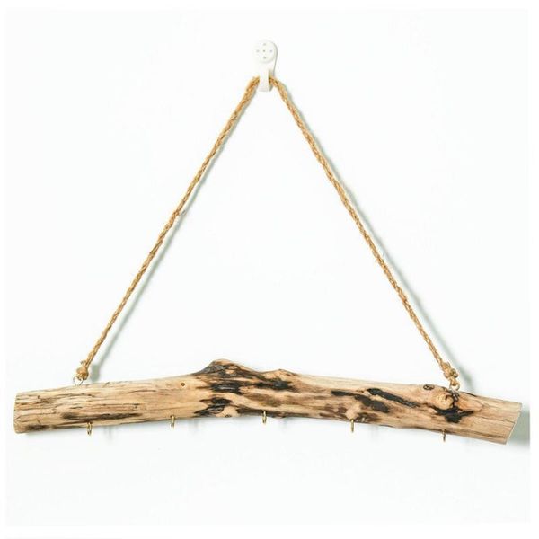 

hooks & rails driftwood storage hanging rack key jewelry door hook household