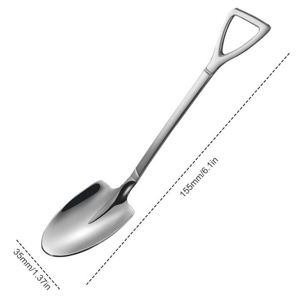 

retro shovel ice spoon 304 stainless steel coffee spoon creative tea spoon fashion tableware retro shovel h sqcioj