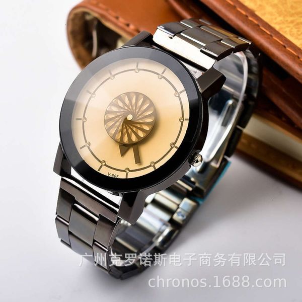 

belt watch simple lovers steel gun fashion color steel belt watch women's men's lovers watch, Slivery;brown
