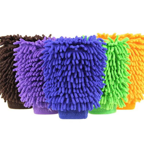

household cleaning gloves single-sided thickened chenille car scrubbing gloves