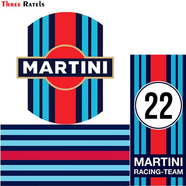 

three ratels fc978 cool martini racing stickers suitable for mobile phone case personalized creative scratch car sticker