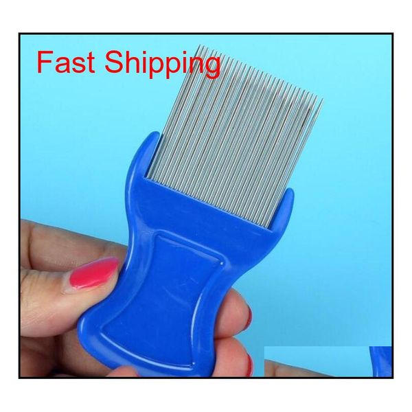 

dog cat head hair lice nit comb pet safe flea eggs dirt dust remover stainless steel grooming brushes to qyljcs new_dhbest