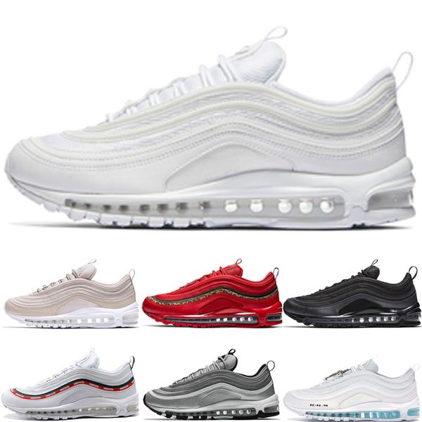 

new men women running shoes walking sports triple white triple black game loyal have a day undefeated-white sliver bullet sneakers