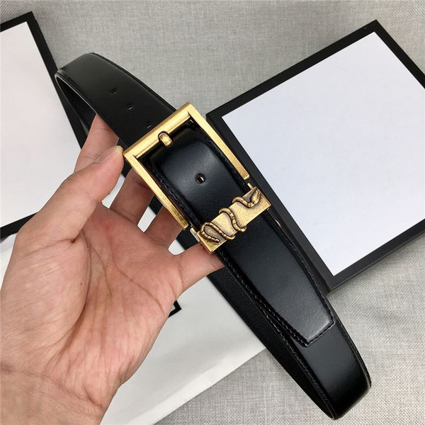 

durable buckle belts with box high-grade men's and women's leather belts needle buckle dress up hipster belts, Black;brown